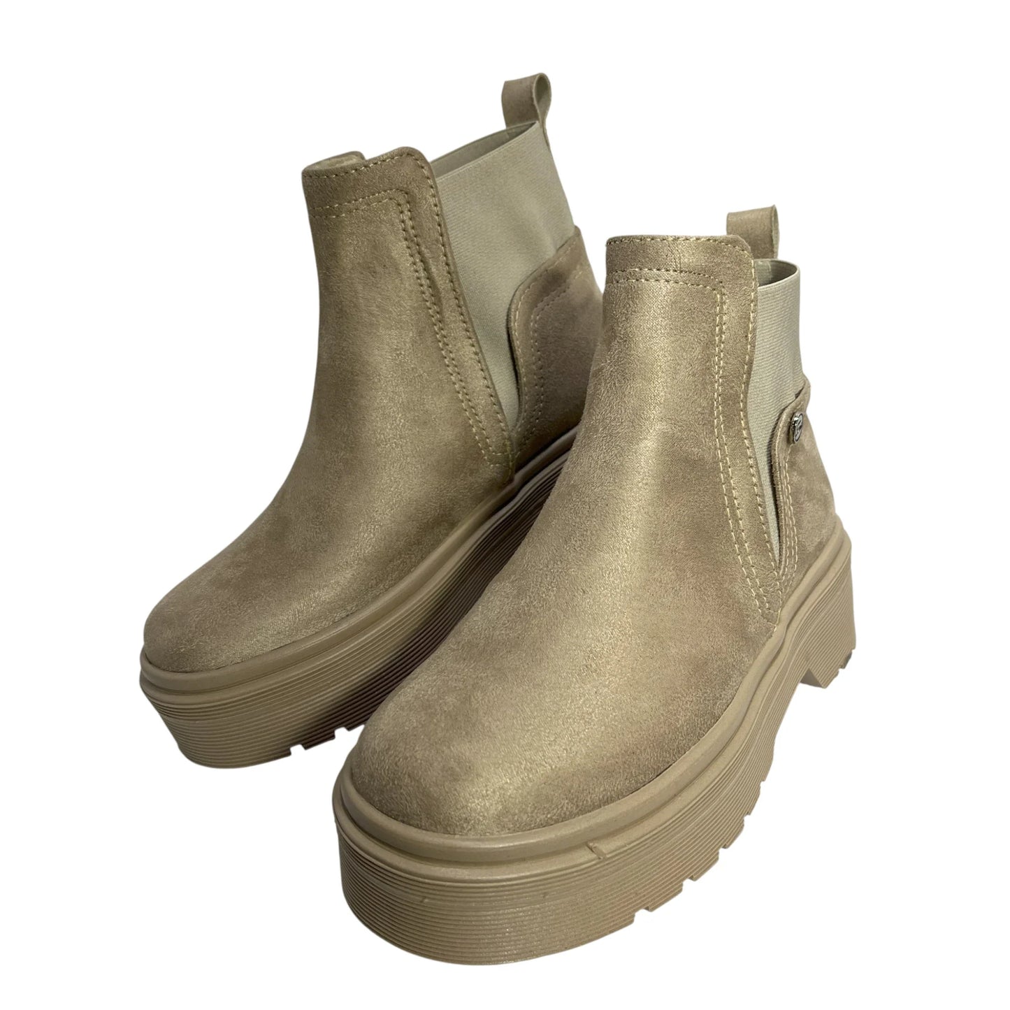 BOTIN PLANO BOSTON BEIGE SUELA 4.0 CM