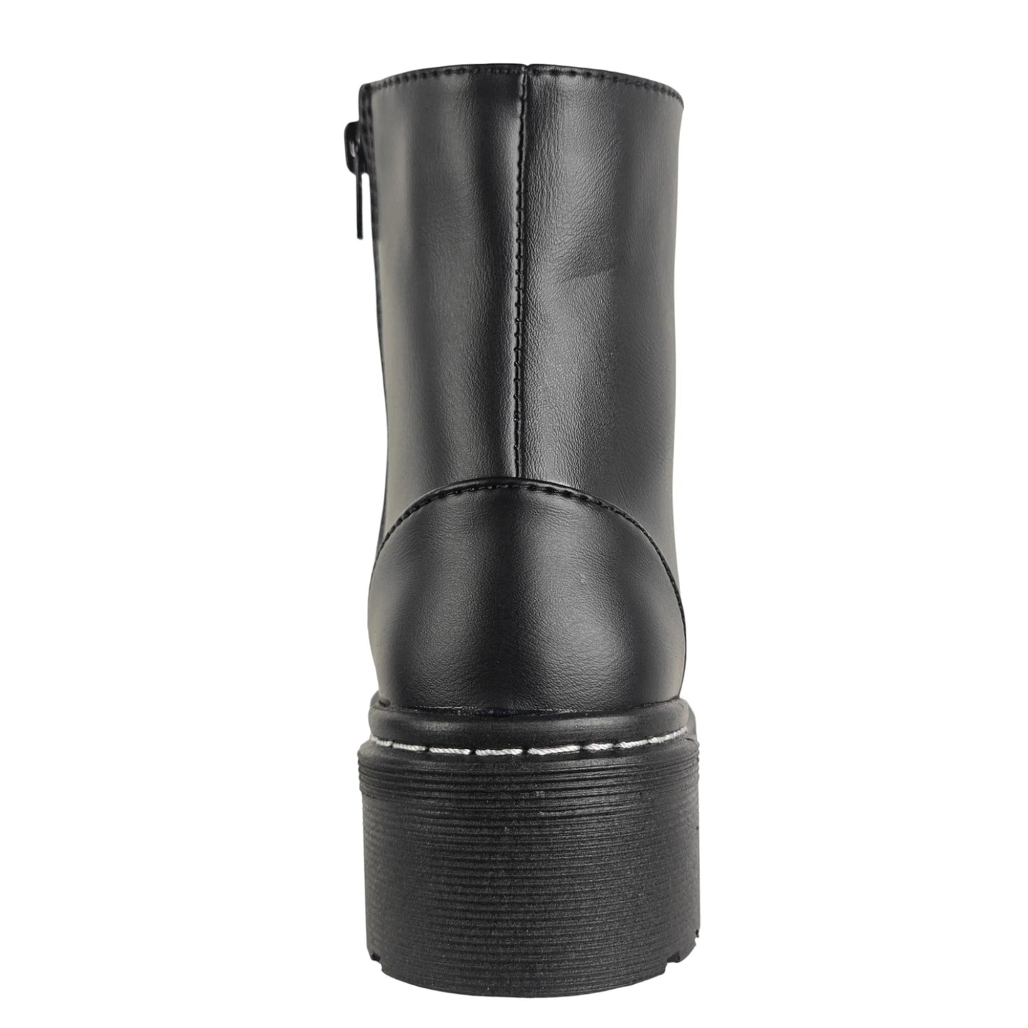 BOTIN PLANO CORDONES DR MARTIN CREMALLERA NEGRO CON CREMALLERA