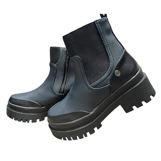 BOTIN PLANO DANNY AZUL CON CREMALLERA