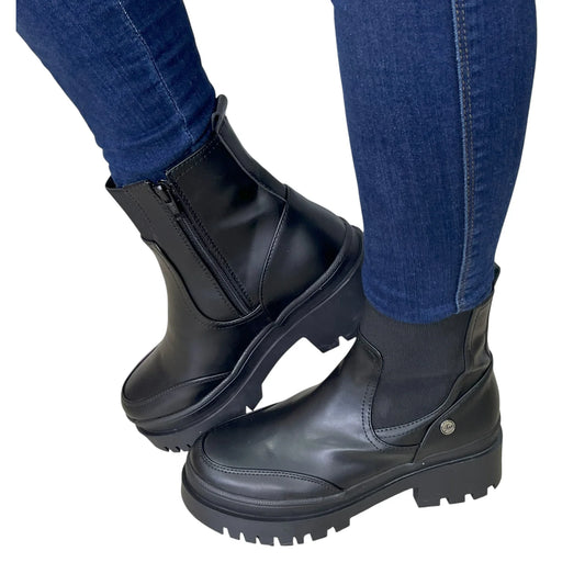 BOTIN PLANO DANNY NEGRO CON CREMALLERA