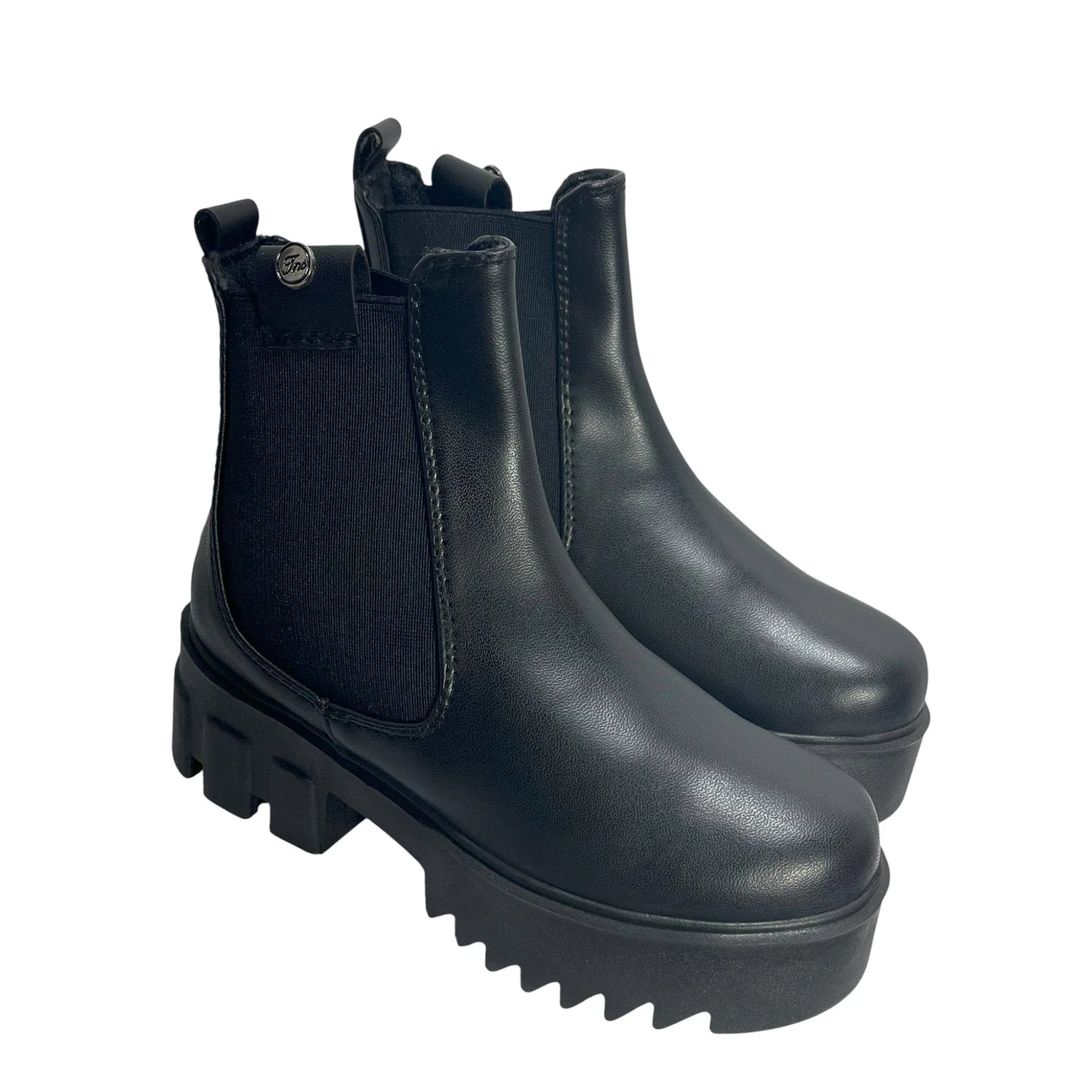 BOTIN PLANO LAURA LARGO NEGRO SUELA 4.0 CM