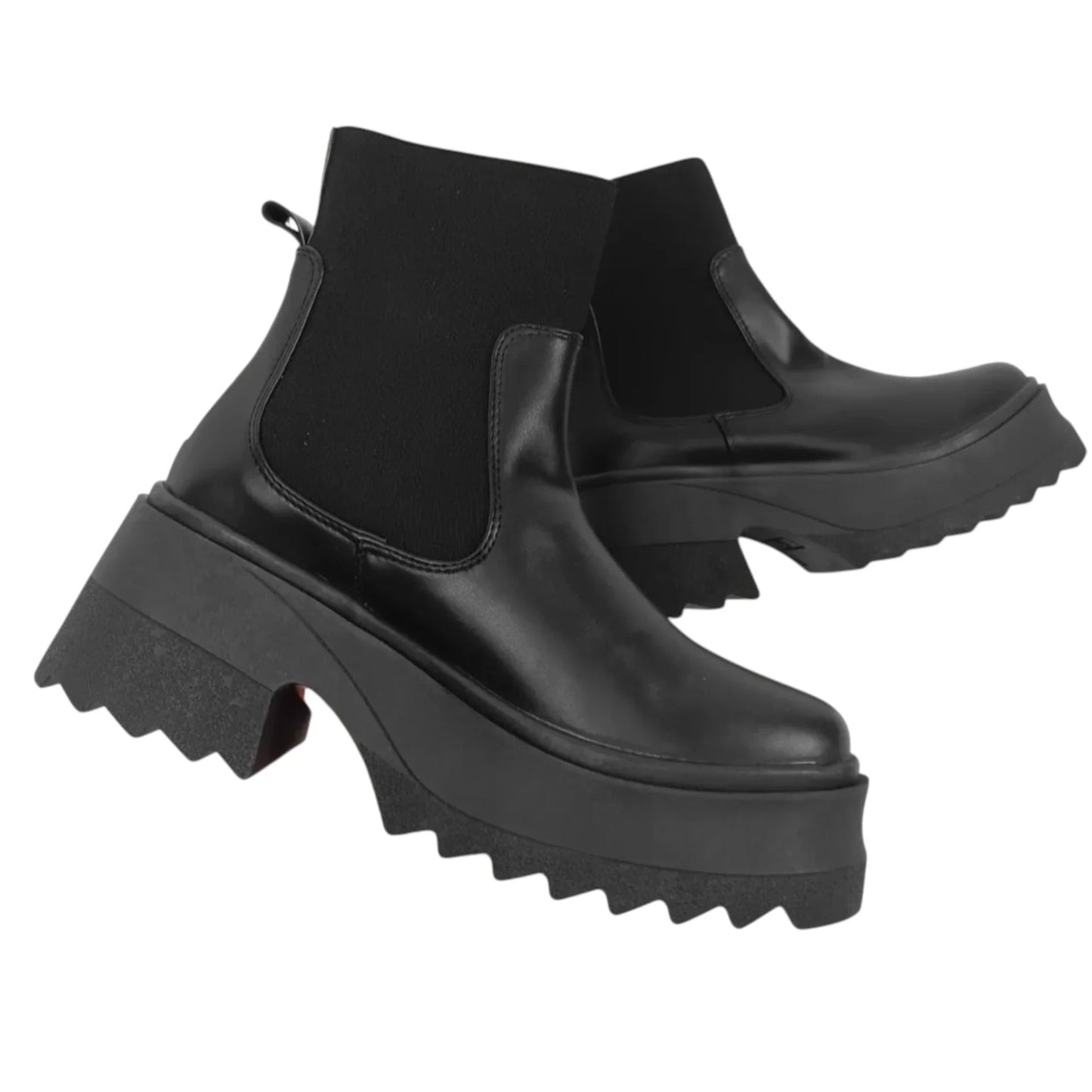 BOTIN PLANO SIMONA NEGRO SUELA 6.5 CM