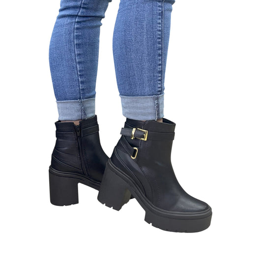 ELECTRA BASE CUERO NEGRO