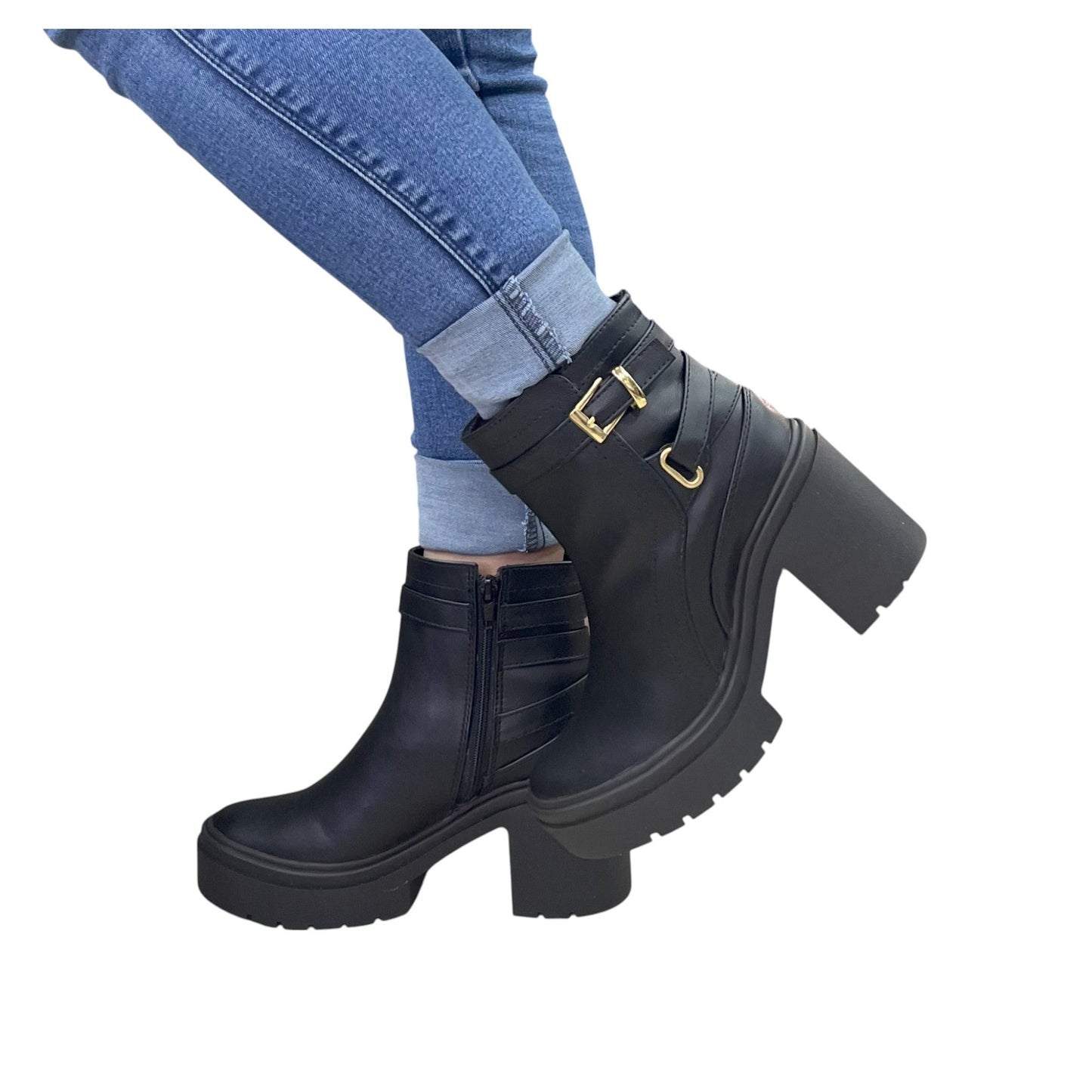 ELECTRA BASE CUERO NEGRO
