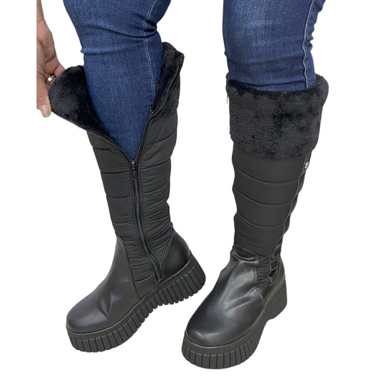 GABRIELA BASE CUERO NEGRO