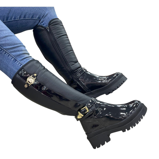 GLACIAR 2 PLATAFORMA CHAROL NEGRO