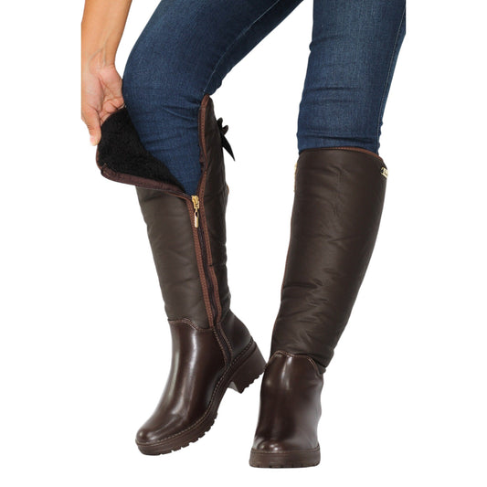 GLACIAR BASE CUERO CAFÉ