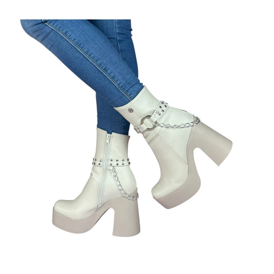 KAROL ARO BASE CUERO ALMENDRA