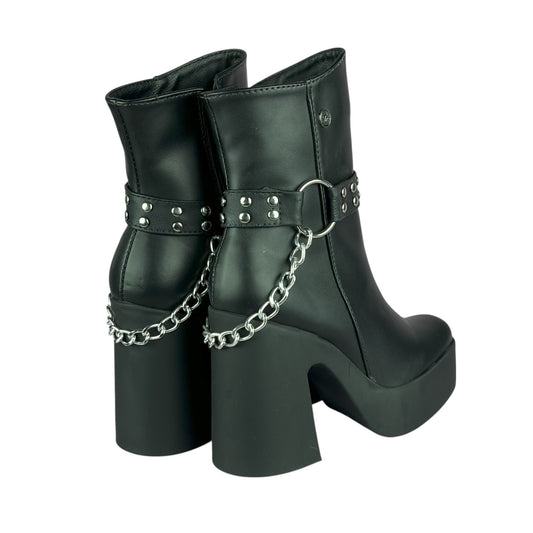 KAROL ARO BASE CUERO NEGRO