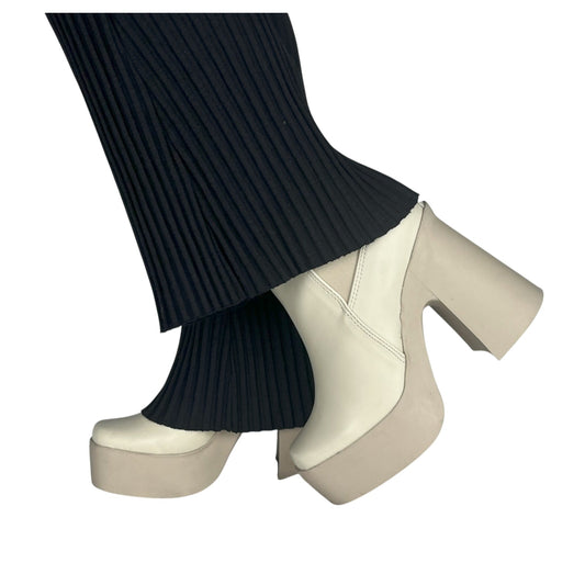 LAURA PLATAFORMA BASE CUERO ALMENDRA