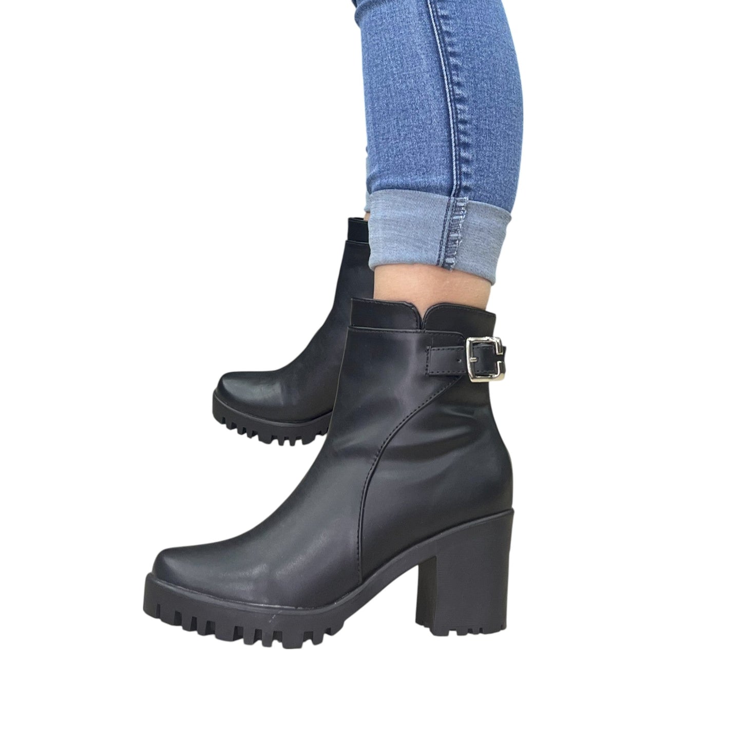 LINDA BASE CUERO NEGRO