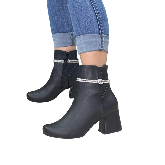 XIMENA BASE CUERO NEGRO