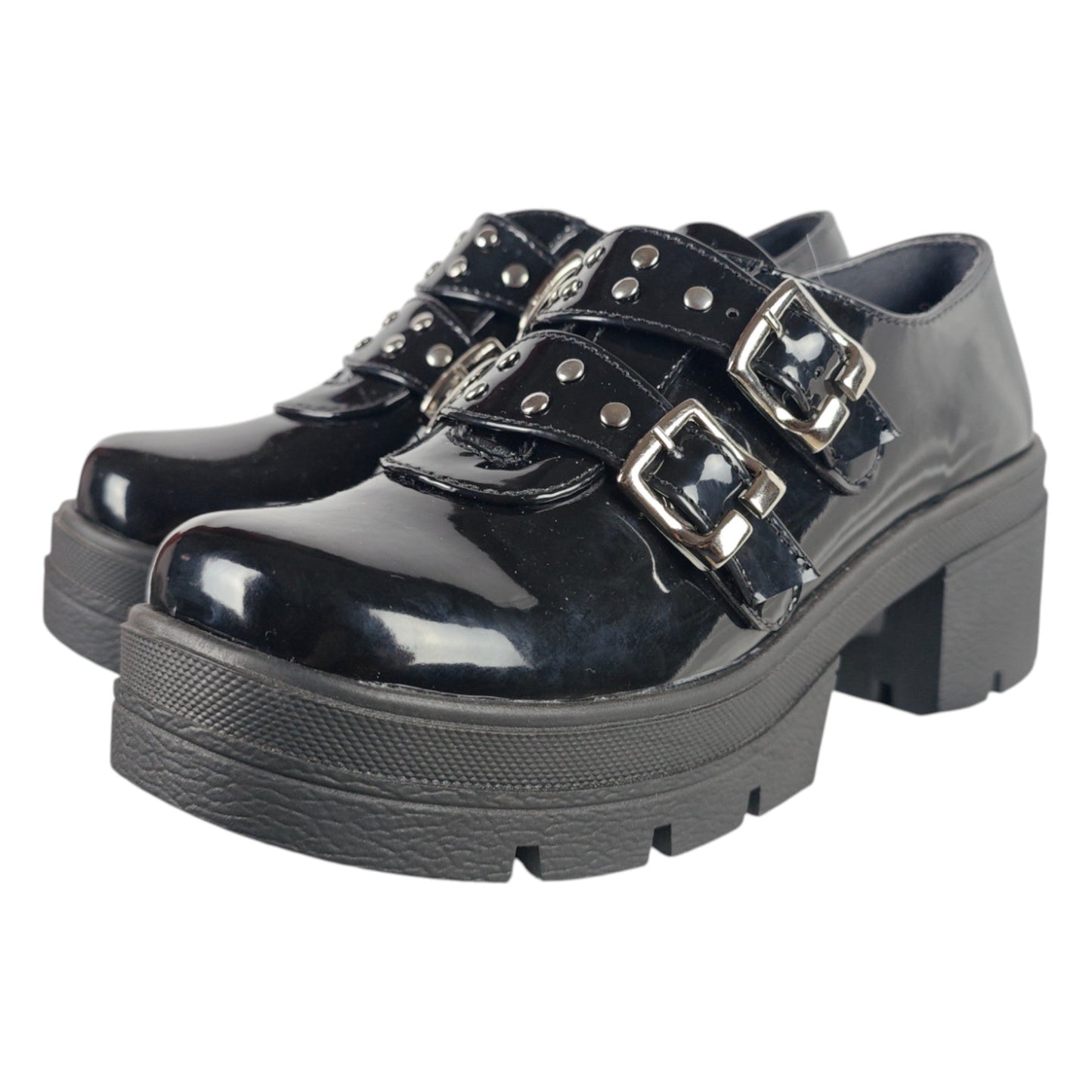 Zapato plataforma Negro charol Yuly