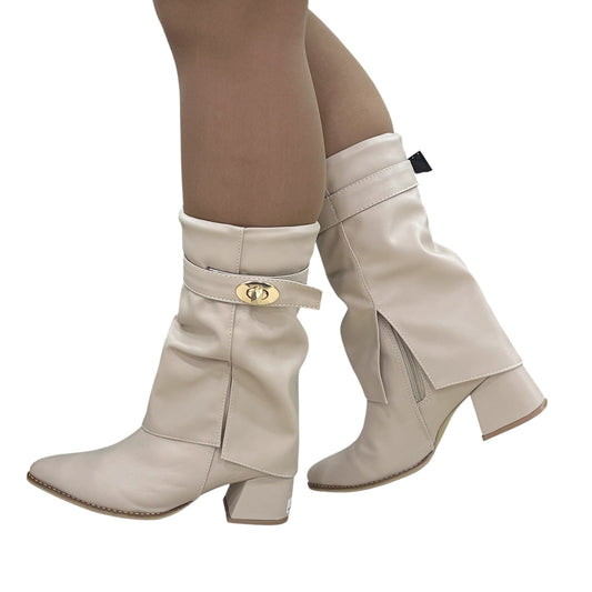 BOTIN KASRD BASE CUERO BEIGE