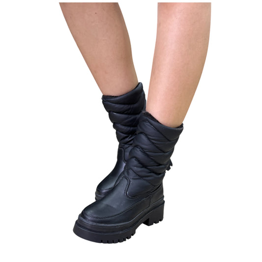 BOTIN ESQUIMAL BASE CUERO NEGRO