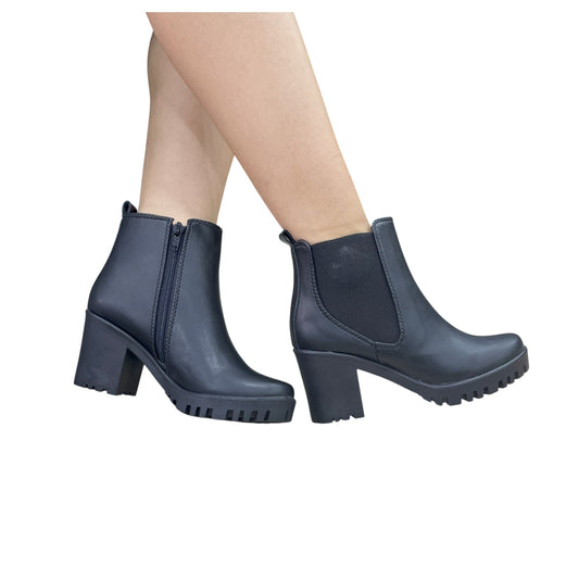 PARIS 5,5 BASE CUERO NEGRO