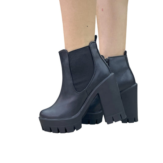 PARIS BASE CUERO NEGRO