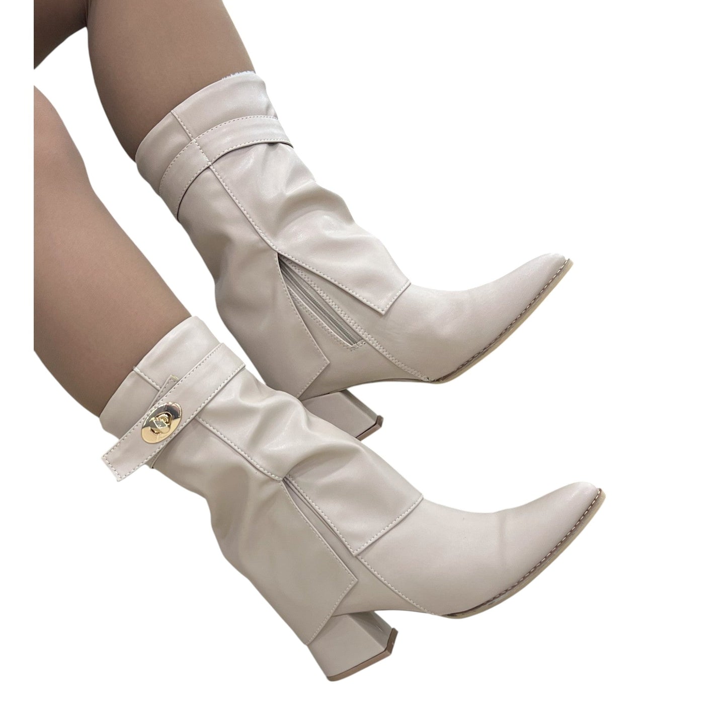 BOTIN KASRD BASE CUERO BEIGE