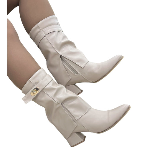 BOTIN KASRD BASE CUERO BEIGE