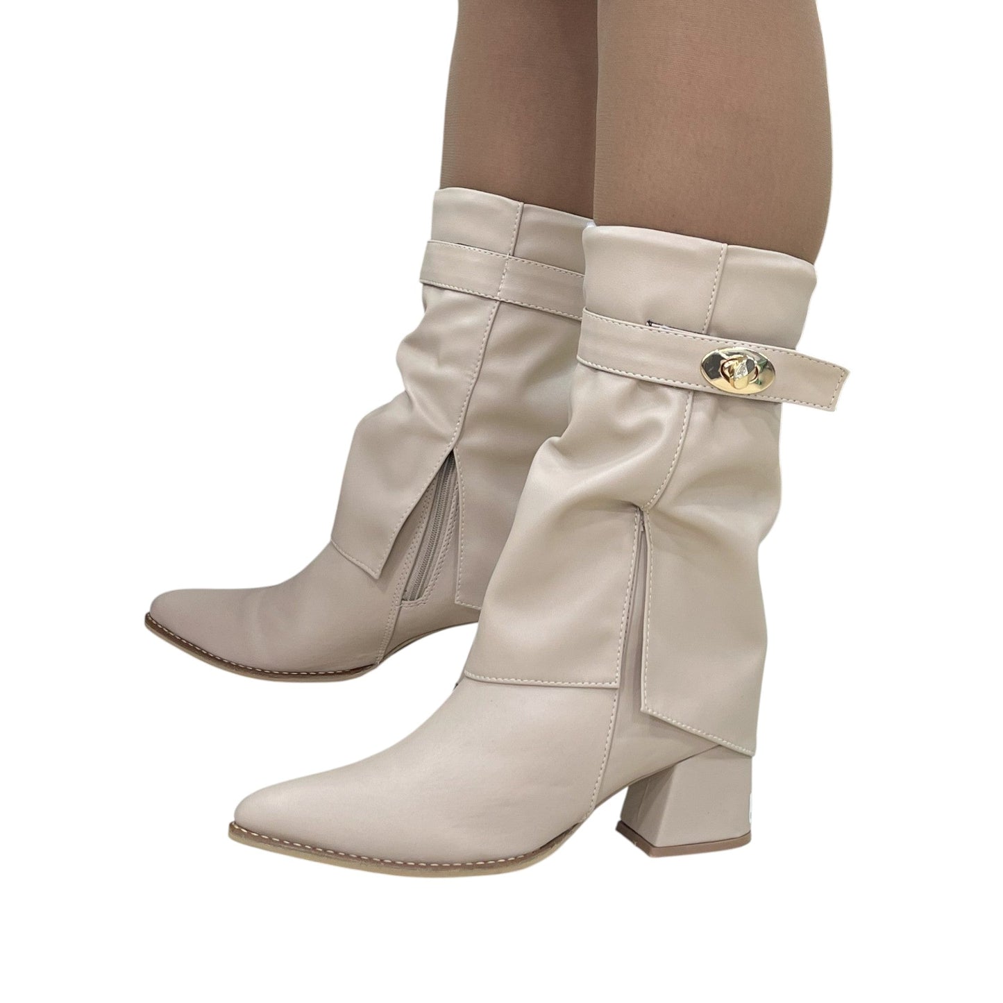 BOTIN KASRD BASE CUERO BEIGE
