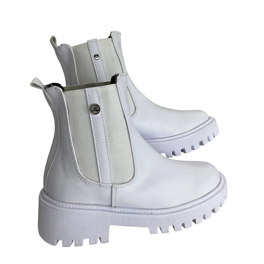 BOTIN PLANO ALEJA BLANCO SUELA 3.5 CM