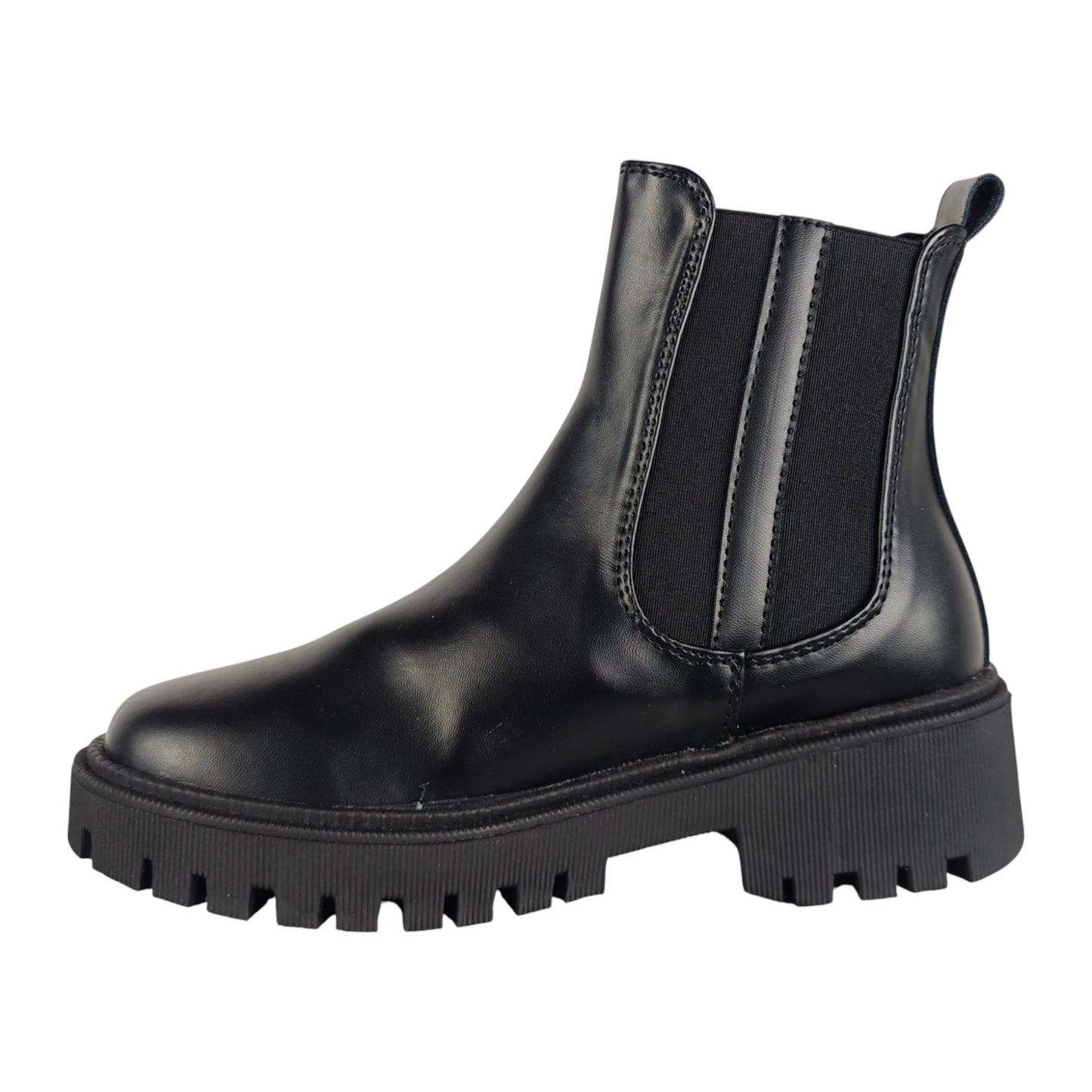 BOTIN ALEJA BASE CUERO NEGRO PLANO