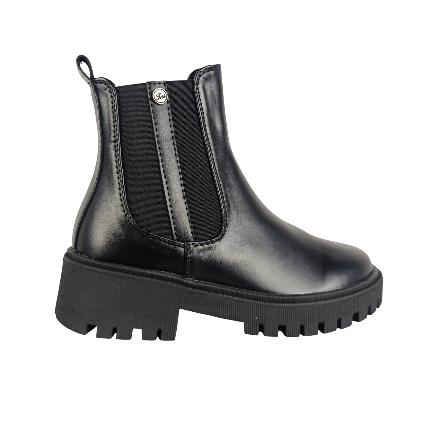 BOTIN ALEJA BASE CUERO NEGRO PLANO