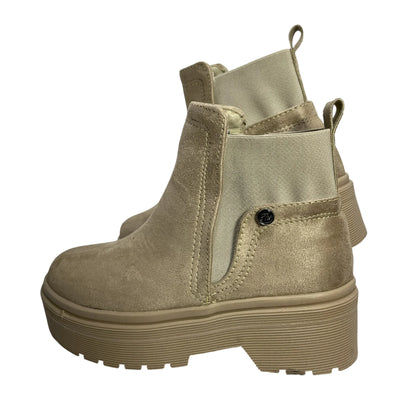 BOTIN PLANO BOSTON BEIGE SUELA 4.0 CM