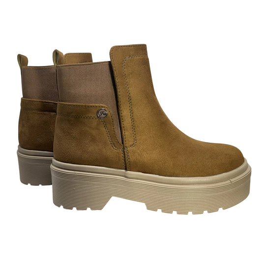 BOTIN PLANO BOSTON MIEL SUELA 4.0 CM