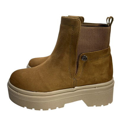 BOTIN PLANO BOSTON MIEL SUELA 4.0 CM