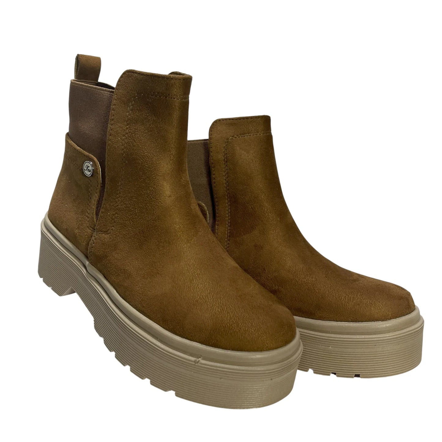 BOTIN PLANO BOSTON MIEL SUELA 4.0 CM