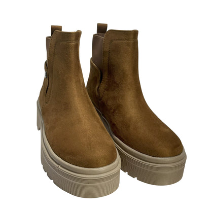 BOTIN PLANO BOSTON MIEL SUELA 4.0 CM