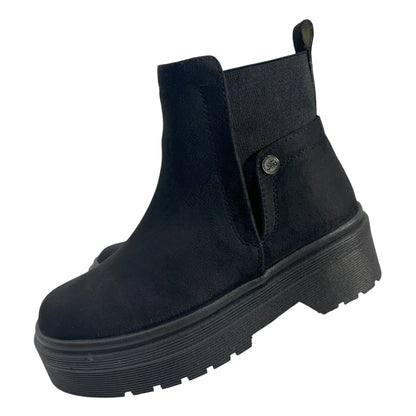 BOTIN PLANO BOSTON NEGRO SUELA 4.0 CM