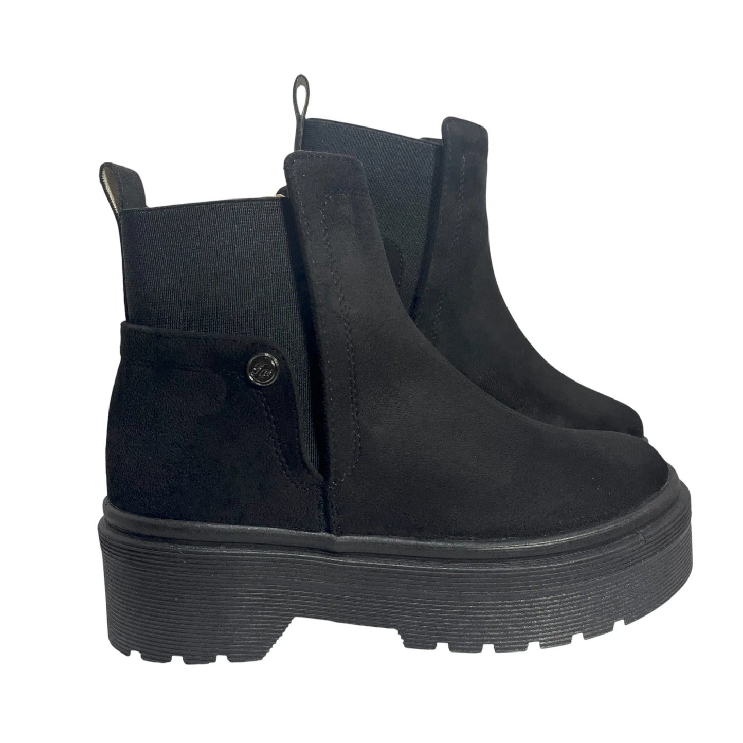 BOTIN PLANO BOSTON NEGRO SUELA 4.0 CM
