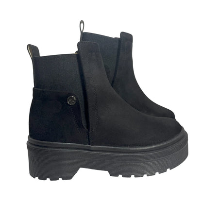 BOTIN PLANO BOSTON NEGRO SUELA 4.0 CM