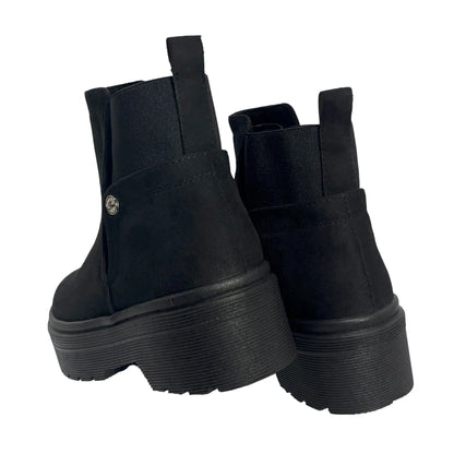 BOTIN PLANO BOSTON NEGRO SUELA 4.0 CM