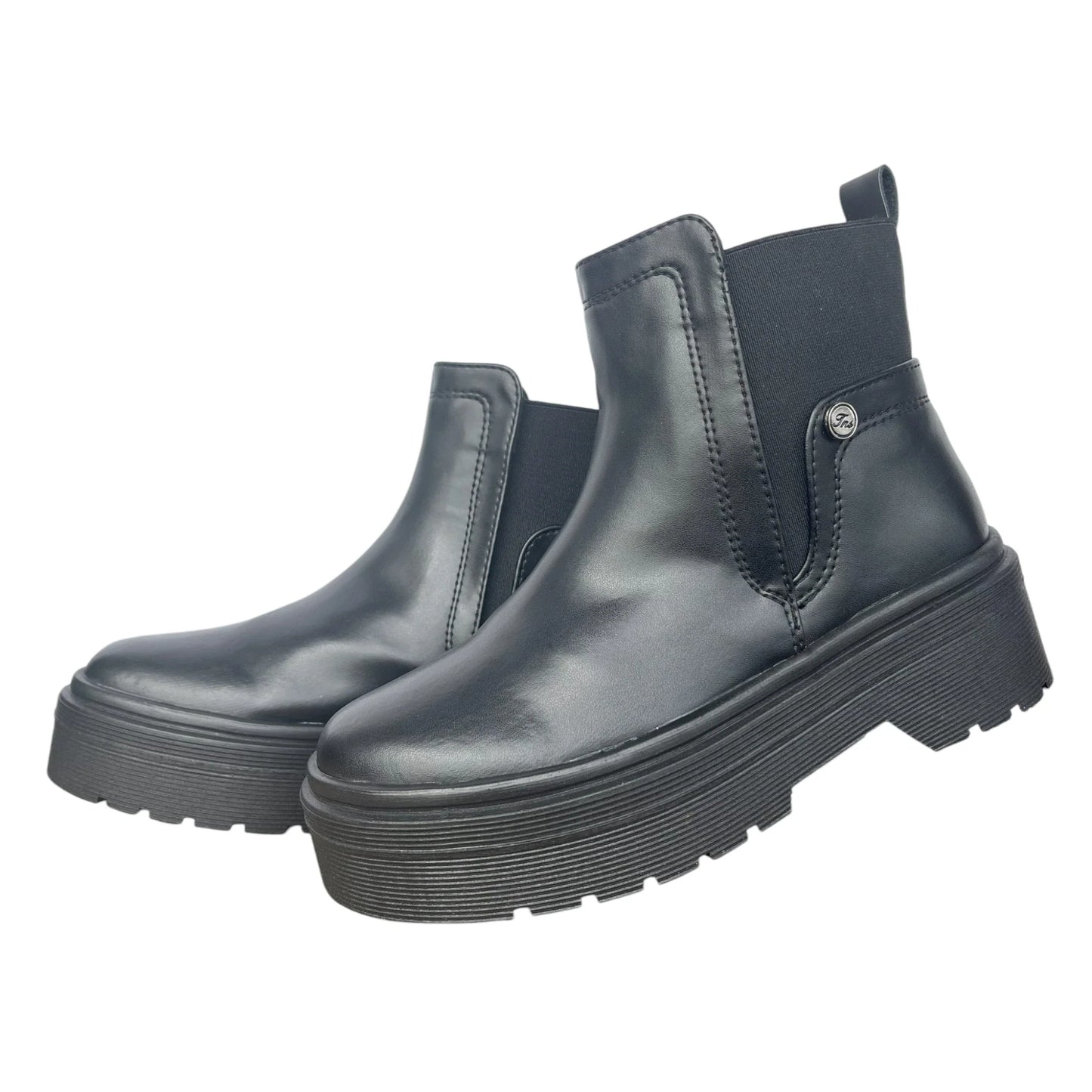 BOTIN PLANO BOSTON NEGRO SUELA 4.0 CM