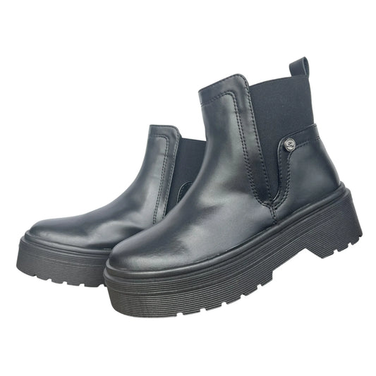 BOTIN PLANO BOSTON NEGRO SUELA 4.0 CM