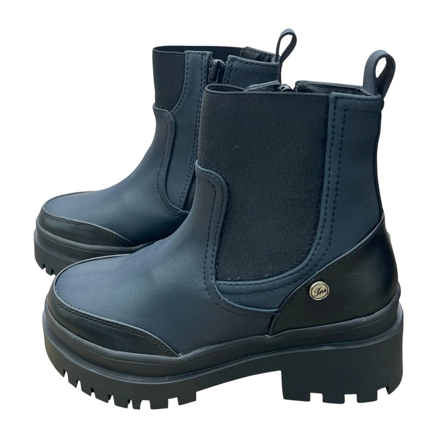 BOTIN PLANO DANNY AZUL CON CREMALLERA