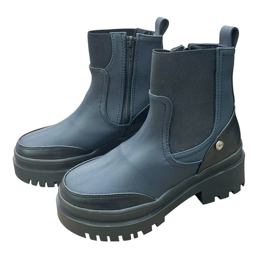 BOTIN PLANO DANNY AZUL CON CREMALLERA