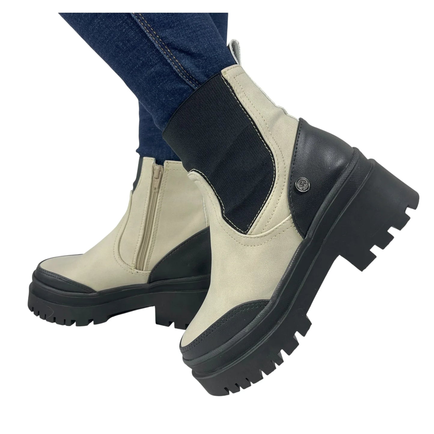 BOTIN PLANO DANNY ALMENDRA CON CREMALLERA