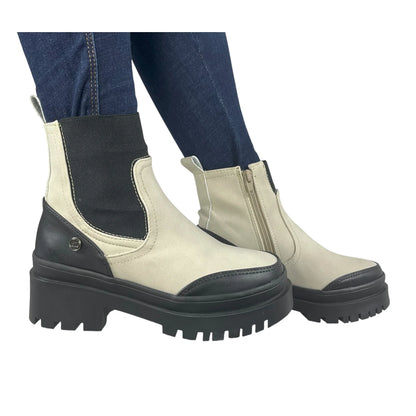 BOTIN PLANO DANNY ALMENDRA CON CREMALLERA