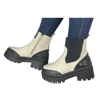 BOTIN PLANO DANNY ALMENDRA CON CREMALLERA