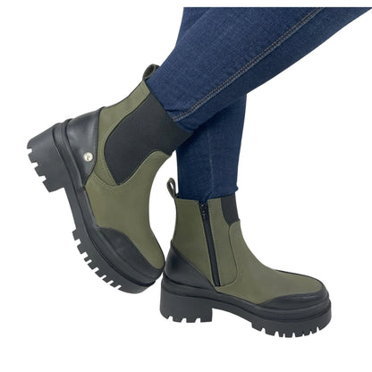 BOTIN PLANO DANNY VERDE CON CREMALLERA