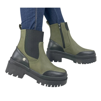 BOTIN PLANO DANNY VERDE CON CREMALLERA
