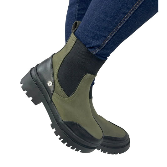 BOTIN PLANO DANNY VERDE CON CREMALLERA