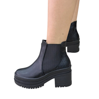 BOTIN PLANO IRIS NEGRO CON CREMALLERA