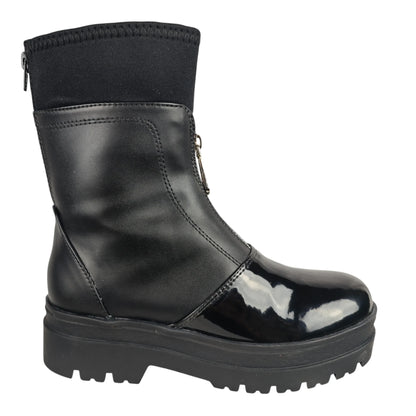 BOTIN PLANO MOON NEGRO CON CREMALLERA