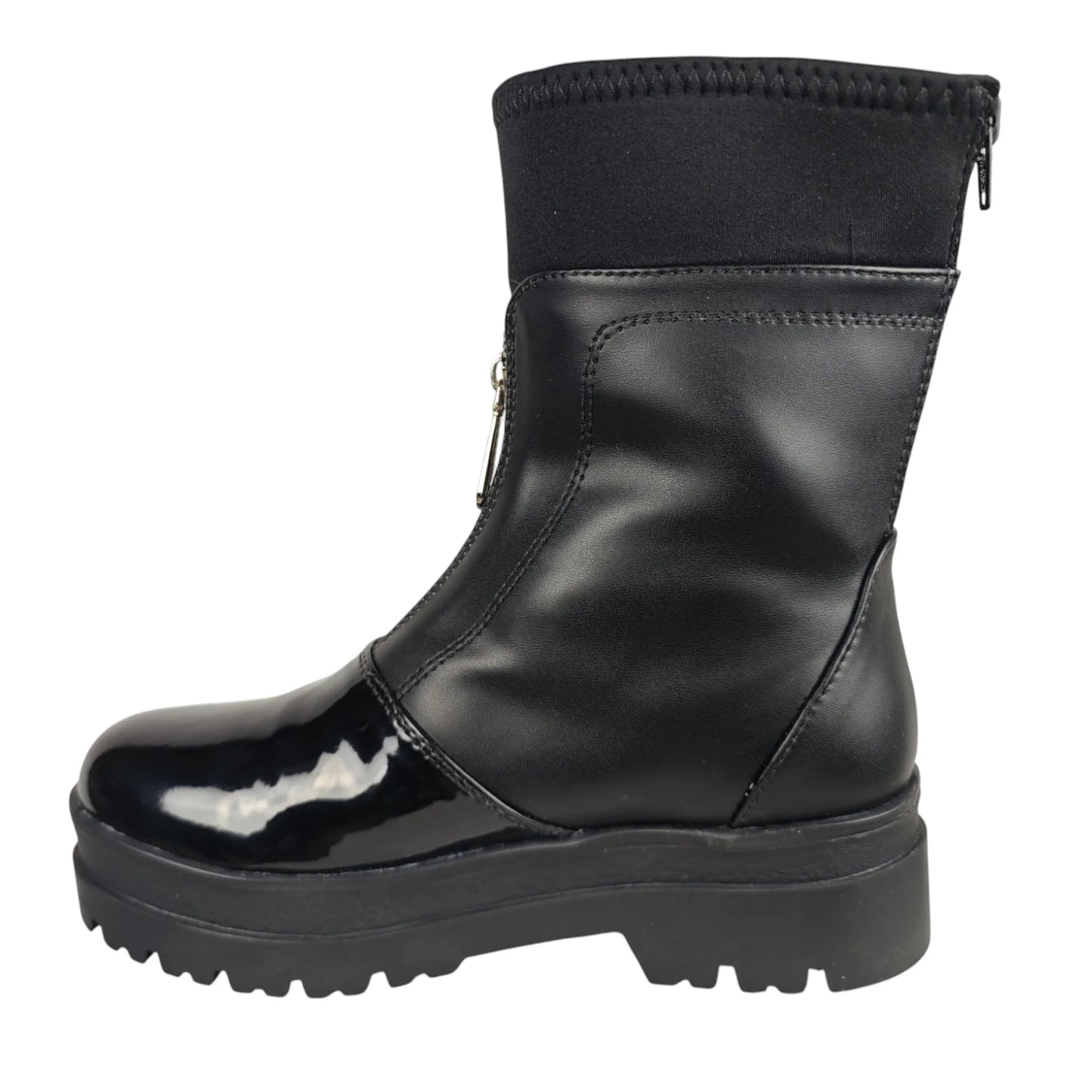 BOTIN PLANO MOON NEGRO CON CREMALLERA