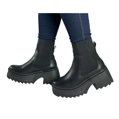 BOTIN PLANO SIMONA NEGRO SUELA 6.5 CM